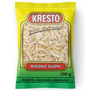 Kresto MIGDAŁY SŁUPKI 100 G zakupy dla domu i biura 61044889 - Bakalie - miniaturka - grafika 1