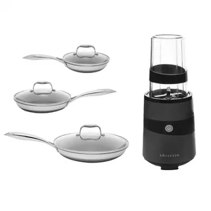 Zestaw naczyń STEAM & FRY Kohersen BLACK CUBE + Blender gotujący Kohersen NB800A - Blendery kielichowe - miniaturka - grafika 3