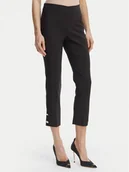 Spodnie damskie - Rinascimento Spodnie materiałowe CFC0128641003 Czarny Slim Fit - miniaturka - grafika 1