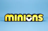 Figurki dla dzieci - Lampka z logo Fizz Creations Minions, nastrojowa lampka, oficjalnie licencjonowane produkty Minionków, lampa biurkowa, lampa do sypialni, Powstanie .. - miniaturka - grafika 1
