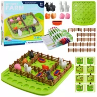 Układanki dla dzieci - Układanka Edukacyjna Moja Pierwsza Farma Zwierzęta Gra Logiczna Zestaw - miniaturka - grafika 1