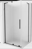 Kabiny prysznicowe - Mexen Velar L kabina prysznicowa rozsuwana 110x75 cm, szron, czarna - 871-110-075-33-70 - miniaturka - grafika 1