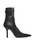 Botki damskie - Patrizia Pepe Botki 2Y0020/V038-K103 Czarny - miniaturka - grafika 1