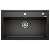 Zlewozmywaki - Blanco Zlew DALAGO 8 Czarny korek auto 525877 - miniaturka - grafika 1