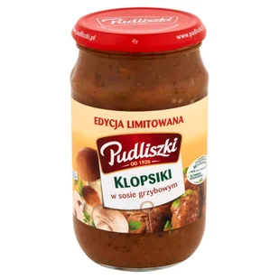 Pudliszki Klopsiki w sosie grzybowym 600 g - Szybkie dania obiadowe - miniaturka - grafika 1