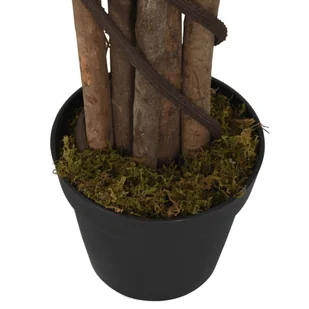 Sztuczny figowiec dębolistny, 96 liści, 80 cm, zielony Lumarko - Sztuczne kwiaty - miniaturka - grafika 5