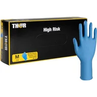 Rękawiczki jednorazowe - ABENA rękawice nitrylowe Thor High Risk 30cm niebieskie rozm. M, 50szt. - miniaturka - grafika 1