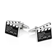 Spinki do mankietów i krawatów - Spinki do mankietów X2 Klaps filmowy - miniaturka - grafika 1