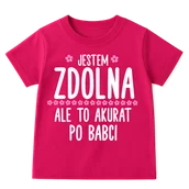 Koszulki dla dziewczynek - FAJNA KOSZULKA DLA DZIEWCZYNKI - miniaturka - grafika 1