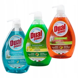 Zestaw DUAL POWER płyn do naczyń Bicarbonato + Cytryna + Aloe&Melograno 1 l - Płyny do naczyń - miniaturka - grafika 1