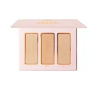 Rozświetlacze do twarzy i ciała - BH COSMETICS X MRS. BELLA HIGHLIGHTER TRIO PALETA DO MAKIJAŻU GOLDIE 9G - miniaturka - grafika 1