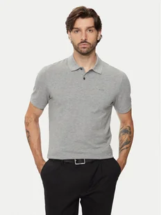 Boss Polo Pallas 50468362 Szary Regular Fit - Koszulki męskie - miniaturka - grafika 1