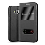 Etui i futerały do telefonów - Etui ochronne Cadorabo do Samsung Galaxy J5 2015 w kolorze czarnym etui na telefon komórkowy etui na książkę - miniaturka - grafika 1