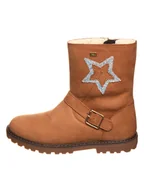 Botki damskie - Lurchi Skórzane botki "Effi" w kolorze jasnobrązowym - miniaturka - grafika 1