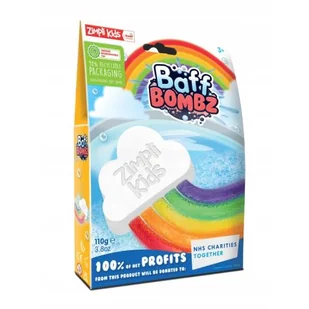 ZIMPLI KIDS Baff Bombz Tęczowa chmurka do kąpieli zmieniająca kolor wody, 110g - Pozostałe akcesoria do kąpieli i SPA - miniaturka - grafika 1