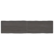 Meble modułowe i akcesoria - Blat stołu, ciemnoszary, 200x50x4 cm, dąb z naturalną krawędzią Lumarko! - miniaturka - grafika 1