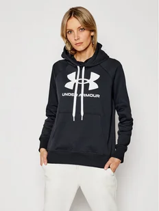 Under Armour Bluza Ua Rival Fleece Logo 1356318 Czarny Loose Fit - Bluzy damskie - miniaturka - grafika 1