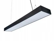 Lampy sufitowe - Lampa Sufitowa Wisząca Led 50W Czarna Neutralny 4500K - miniaturka - grafika 1