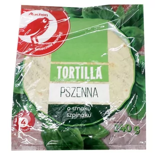 Auchan - Tortilla szpinakowa - Inne pieczywo - miniaturka - grafika 1