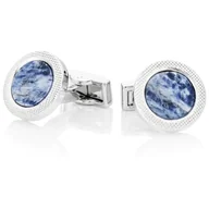 Spinki do mankietów i krawatów - Spinki do mankietów z sodalitem SD-1121 - miniaturka - grafika 1