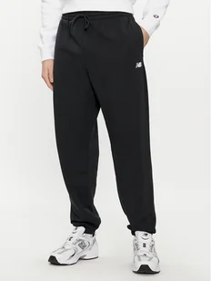 New Balance Spodnie dresowe MP41519 Czarny Relaxed Fit - Spodnie sportowe męskie - miniaturka - grafika 1