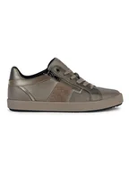 Trampki damskie - Geox Skórzane sneakersy "Blomiee" w kolorze szarobrązowym - miniaturka - grafika 1