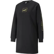 Sukienki i spódnice sportowe - Sukienka damska Puma HOLIDAY FL czarna 58955001-S - miniaturka - grafika 1