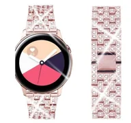 Akcesoria do smartwatchy - Best Accessories Best Accessories BRANSOLETA STALOWA UNIWERSALNA DIAMOND 20mm + IMADŁO 2339 - miniaturka - grafika 1