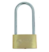 Kłódki - MEGA 24150K Kłódka mosiężna długi kabłąk 50mm karta 24150K - miniaturka - grafika 1