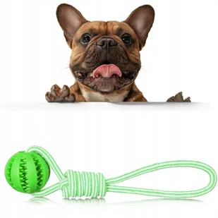 Szarpak z gryzakiem zabawka dla psa piłka sznur - Zabawki dla psów - miniaturka - grafika 1
