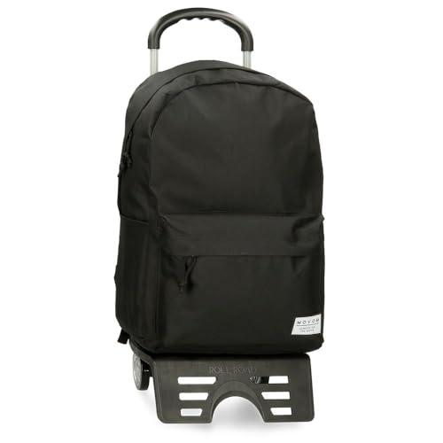 Movom Always on The Move Plecak szkolny z wózkiem Czarny 31,5x45x15 cm Poliester 21,26L, Czarny (Black), plecak szkolny na kółkach