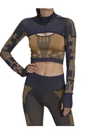 Bluzki damskie - Koszulka damska Adidas Karlie Kloss top długi rękaw-S - miniaturka - grafika 1