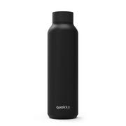 Shakery i bidony sportowe - Quokka Solid - Butelka termiczna ze stali nierdzewnej 630 ml (Jet Black) - miniaturka - grafika 1