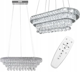 Lampa Kryształowa Wisząca Led Żyrandol Z Pilotem - Lampy sufitowe - miniaturka - grafika 1