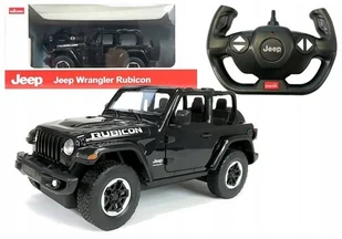 Auto R/C Jeep Wrangler Rubicon 1:14 Rastar Czarny - Zabawki zdalnie sterowane - miniaturka - grafika 1