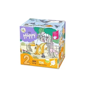 Bella TZMO S.A. Pieluszki Baby Happy New Flexi Fit Mini BOX 156 szt. BB-054-MI02-006 - Pieluchy - miniaturka - grafika 2