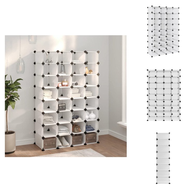 vidaXL Stojak na buty przezroczysty 93x36,5x140 cm PP - Stojaki i szafki na buty