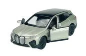 Samochody i pojazdy dla dzieci - WELLY BMW iX I20 SREBRNY 1:34 SAMOCHÓD NOWY METALOWY MODEL - miniaturka - grafika 1