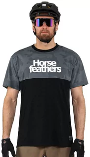 Koszulki rowerowe - Horsefeathers FURY digital/white shirt rower - L - grafika 1