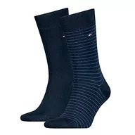 Skarpetki męskie - Tommy Hilfiger Skarpety męskie (2 sztuki), niebieski (Tommy Blue), 47-49 EU - miniaturka - grafika 1
