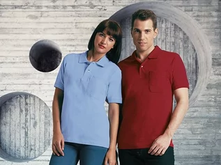 Koszulki sportowe męskie - Koszulka z kieszonką Polo krótki rękaw bawełna 220 g/m2 Valento Hawk - grafika 1