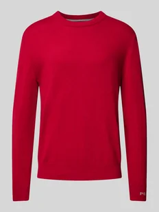 Sweter z dzianiny z okrągłym dekoltem model ‘Andre’ - Swetry męskie - miniaturka - grafika 1