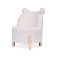 Zestawy naczyń dla dzieci - Childhome Fotel dziecięcy Teddy bear Off white - miniaturka - grafika 1