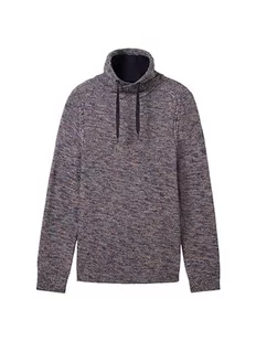 TOM TAILOR sweter męski, 34234 - Blue Orange Mouline, 3XL - Swetry męskie - miniaturka - grafika 1