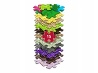 Maty piankowe - Mata Sensoryczna Ortopedyczna Zestaw 15w1 15 Puzzli Sensoryka Muffik / Valgosity / Mfk-076 - miniaturka - grafika 1