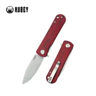 Noże - Nóż składany Kubey NEO Red / Black Damascus G10, Bead Blasted AUS-10 by Keanu Alfaro (KU371E) - miniaturka - grafika 1