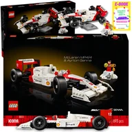 Klocki - LEGO ICONS McLaren MP4/4 i Ayrton Senna 10330 AUTKO LEGO PREZENT + EBOOK - miniaturka - grafika 1