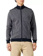 Kurtki męskie - bugatti Męska kurtka z dzianiny, morski, XXL - miniaturka - grafika 1