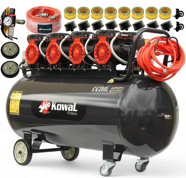 10 Bar Kompresor BEZOLEJOWY KowaL 200L k27 400v tłokowy sprężarka powietrza