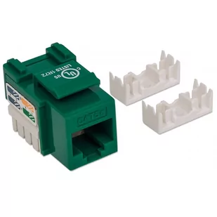 Intellinet Moduł Keystone RJ45 UTP Cat.5e zielony 210997 - Pozostałe akcesoria sieciowe - miniaturka - grafika 3